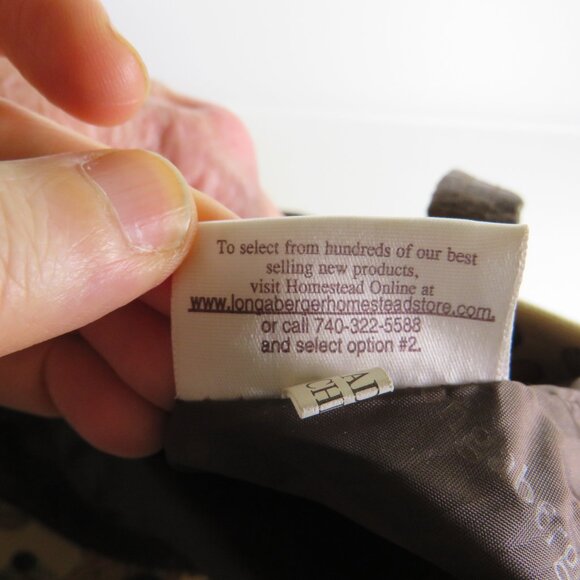 Longaberger Homestead Tote Bag with Fall Colors Floral - Picture 6 of 10